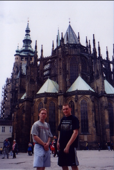 Prague Church (Robert & I)