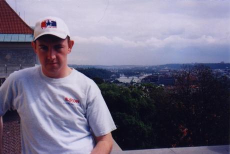 Oskar on top of Prague Castle